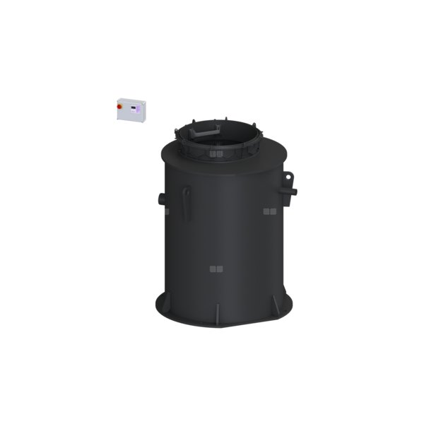 Moduł techniczny przepompowni Aquapump XL Duo, z szafką Comfort z pompą GTK 5200-S1, poj. użytk. 880 l