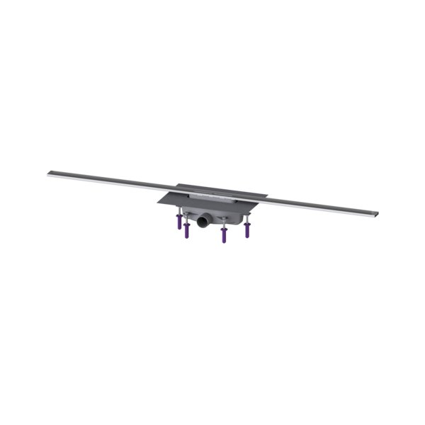 Linearis Infinity 90 Syfon z zamknięciem wodnym 50 mm, Szczotkowana powierzchnia ze stali nierdzewnej, 1400 mm