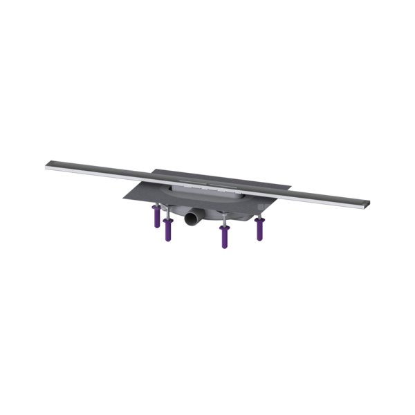 Linearis Infinity 60 z Mechanicznym syfonem Megastop, Szczotkowana powierzchnia ze stali nierdzewnej, 900 mm
