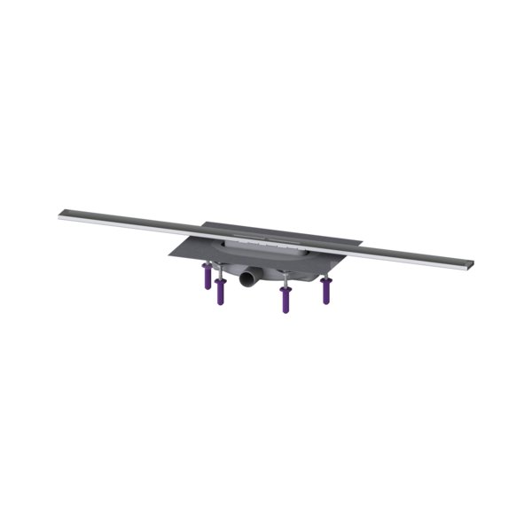Linearis Infinity 60 z Mechanicznym syfonem Megastop, Szczotkowana powierzchnia ze stali nierdzewnej, 1000 mm