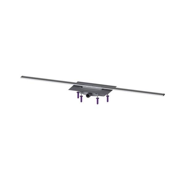Linearis Infinity 60 z Mechanicznym syfonem Megastop, Szczotkowana powierzchnia ze stali nierdzewnej, 1400 mm