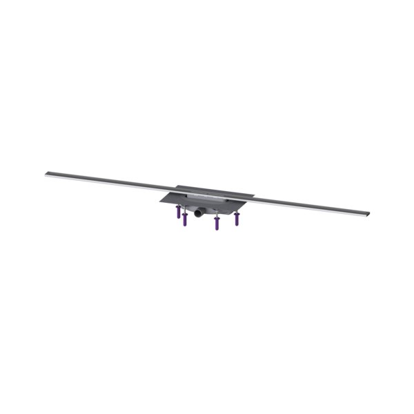 Linearis Infinity 60 z Mechanicznym syfonem Megastop, Szczotkowana powierzchnia ze stali nierdzewnej, 1600 mm
