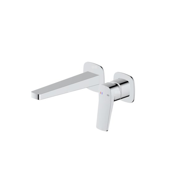 Bateria Malaga, umywalkowa, podtynkowa, ścienna, chrom