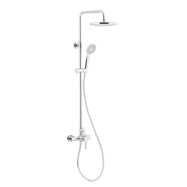 MOZA CHROM deszczownia z baterią natryskową