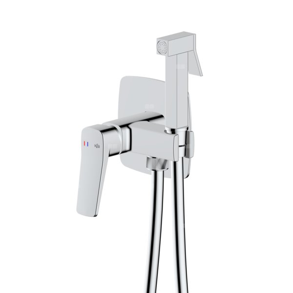 Bateria Malaga, bidetowa, podtynkowa, ścienna, chrom