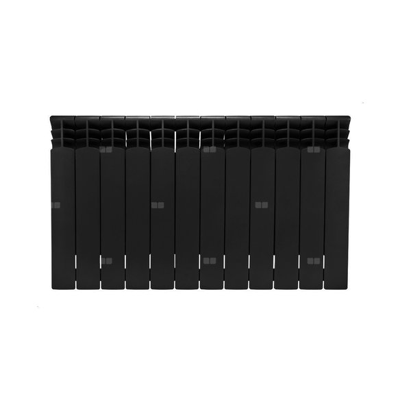 Grzejnik aluminiowy ścienny G500F/12 czarny