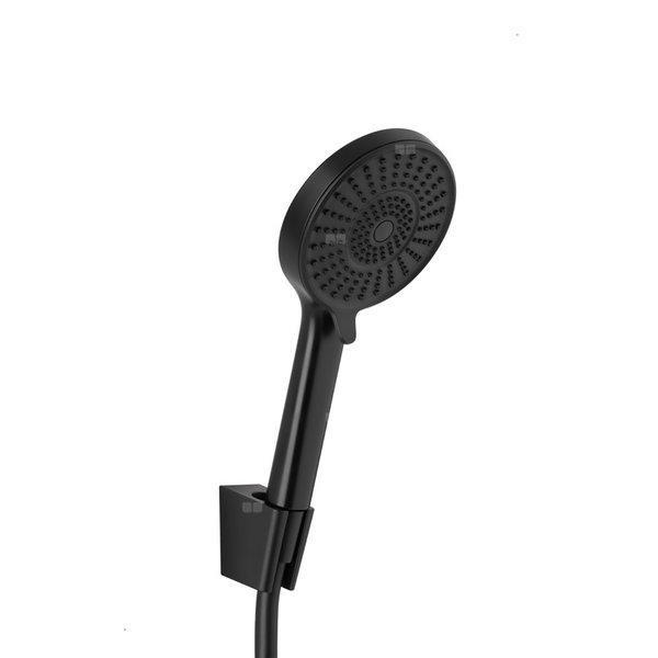 OTAVA NATRYSK PUNKTOWY, UCHWYT ŚCIENNY STAŁY + RĄCZKA 3-FUNKCYJNA + WĄŻ PVC 1500 MM, CZARNY