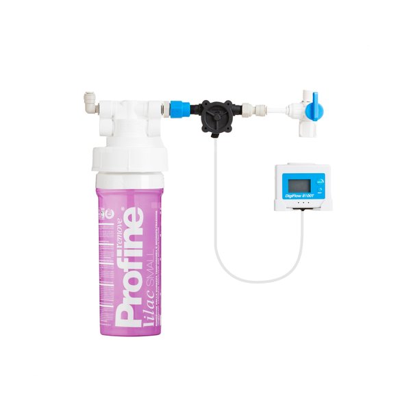 ZESTAW STARTOWY DO BATERII FILTRUJĄCEJ, PROFINE LILAC SMALL (FILTR, GŁOWICA, ZAWÓR, WĘŻYK 2M, LICZNIK, ZŁĄCZKI)