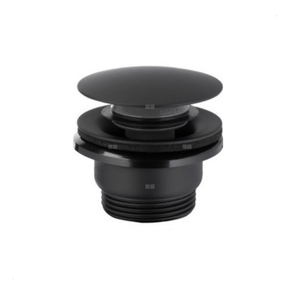 SPUST UMYWALKOWY UNIWERSALNY TYPU KLIK-KLAK, METALOWY, CZARNY