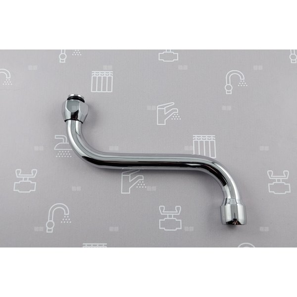 WYLEWKA S FI16/L=160 MM Z NAPOWIETRZACZEM STRUMIENIA CHROM (BAT. STANDARD PO 2020R.)