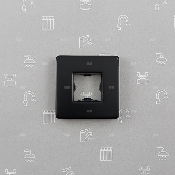 Rozeta ramienia natrysku do zestawu podtynkowego MOKAIT, LOGON BLACK