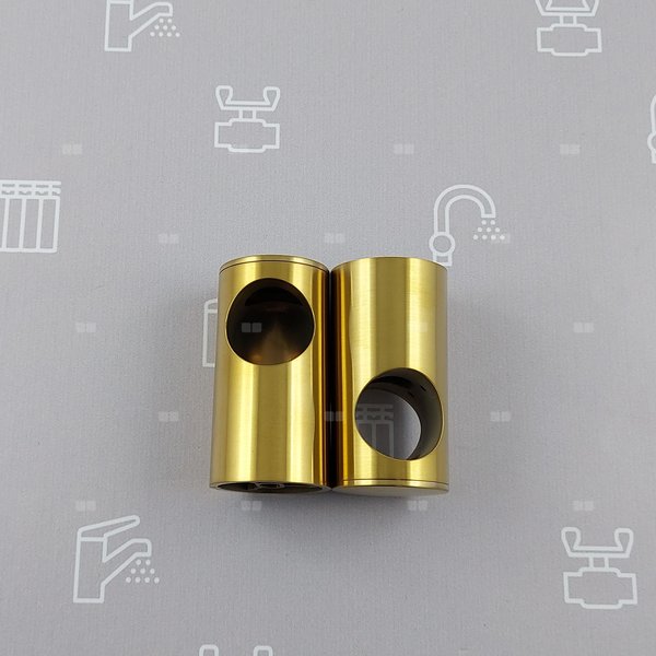 Zestaw uchwytów rury z zaślepkami do natrysku przesuwnego MOZA GOLD