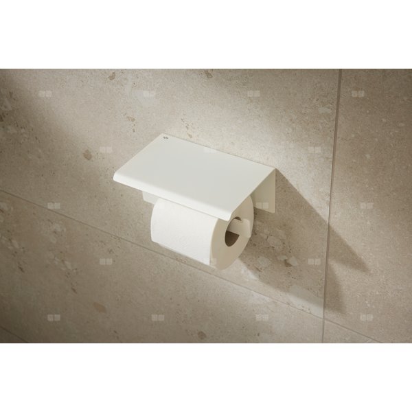 Uchwyt na papier toaletowy z półką  WHITE