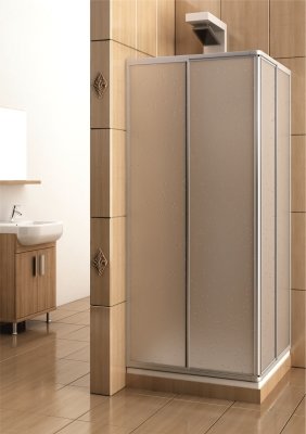 Variabel kabina prysznicowa biały / szyba polistyrenowa 900 mm / 1800 mm