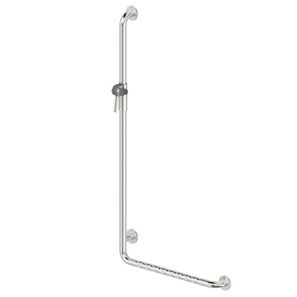 Drążek prysznicowy Koło Lehnen Funktion wygięty, B68.5cm, H127cm, stal nierdzewna gładka