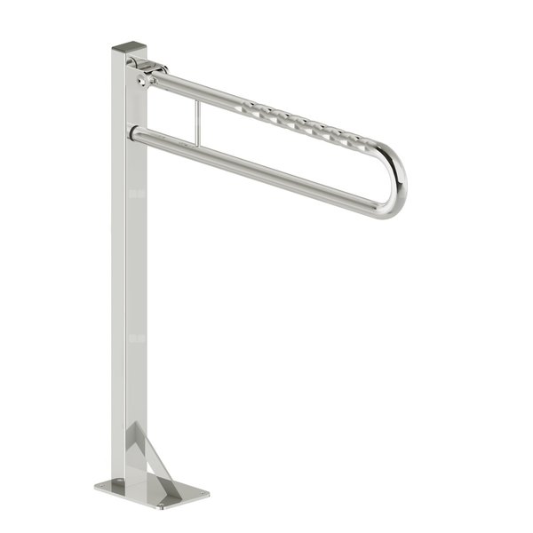 Poręcz stojąca Koło Lehnen Funktion, uchylna, H90cm, T56.5cm, stal nierdzewna falista