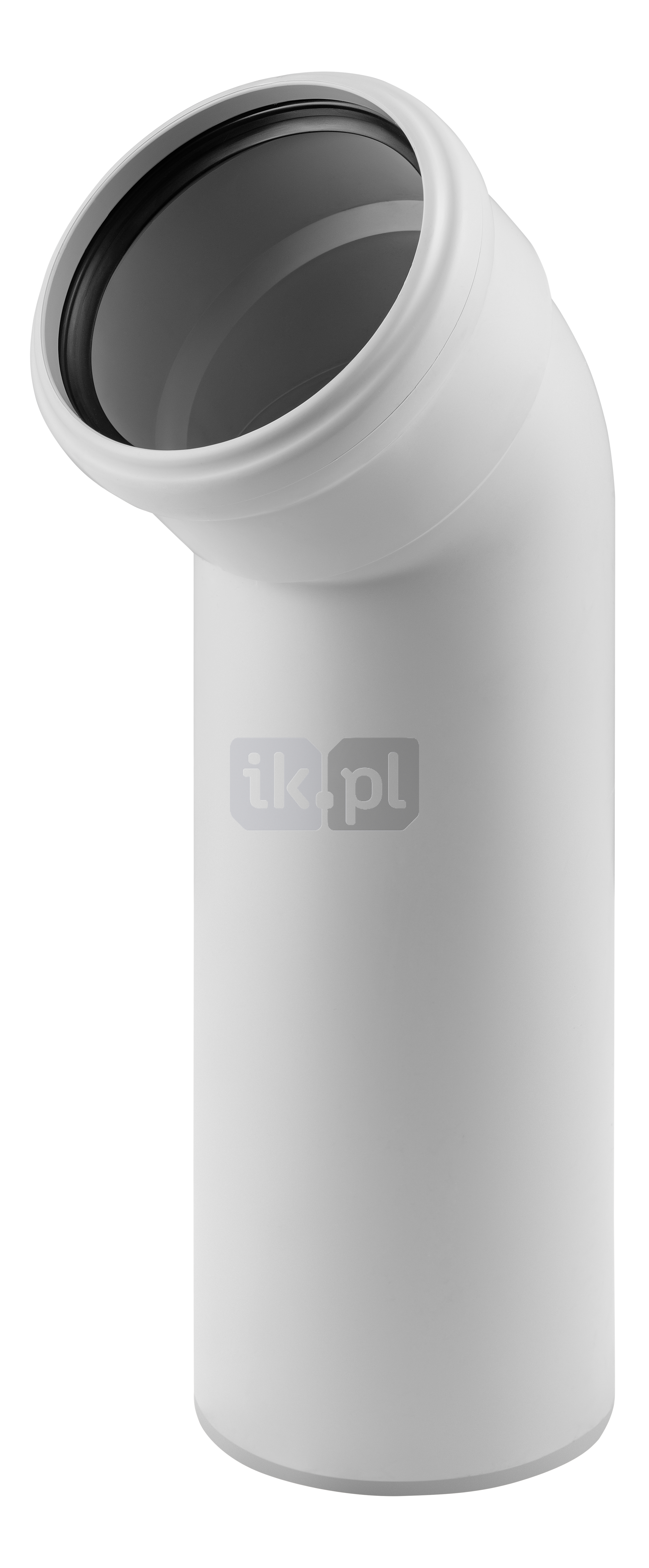 Długie kolano 45' MAGNAPLAST SKOLAN safe dBLB, PP (biały), DN 110 (wz x ww), do kanalizacji