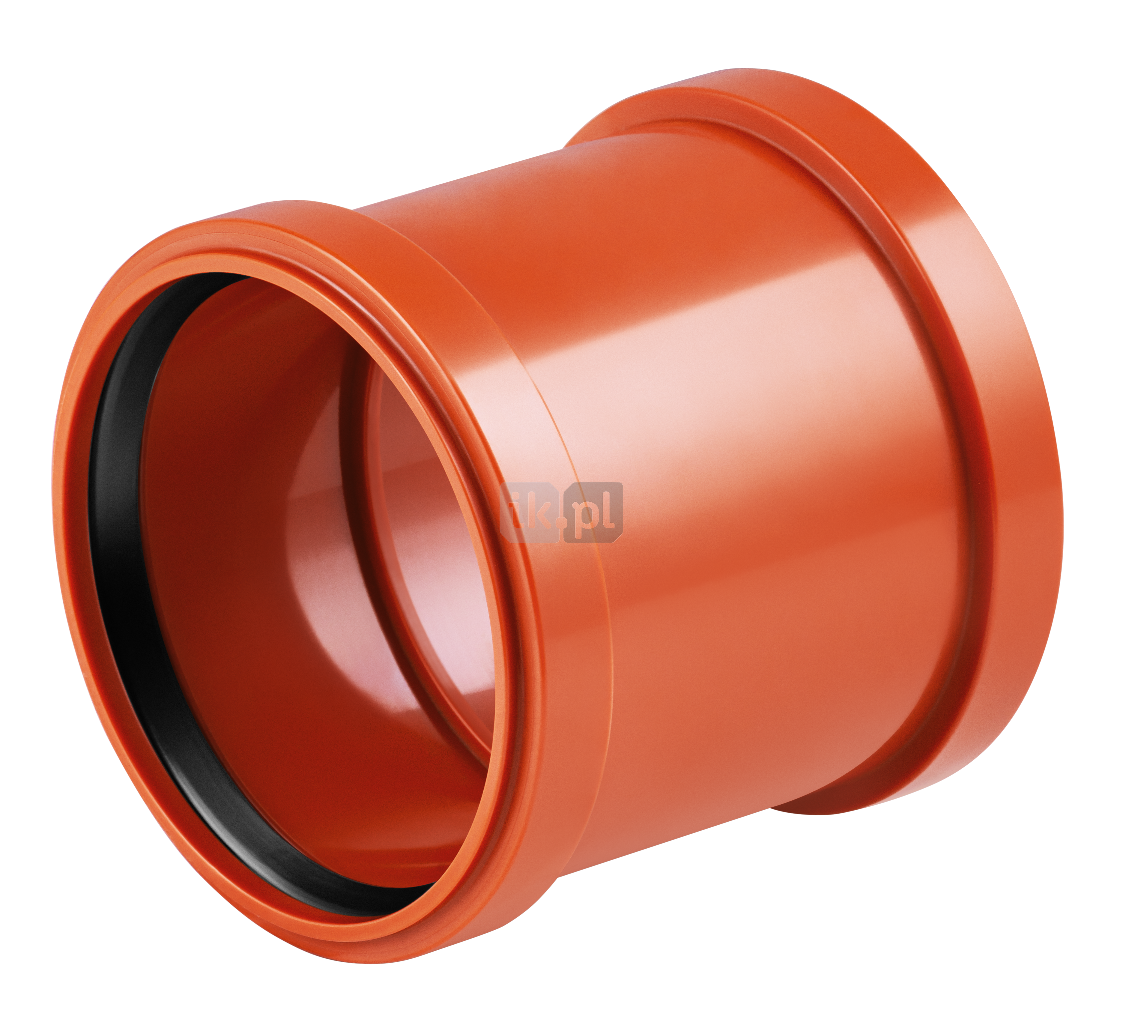 Złączka dwukielichowa MAGNAPLAST KG ERMM, PVC-U (pomarańczowy), DN 160 (ww x ww), do kanalizacji