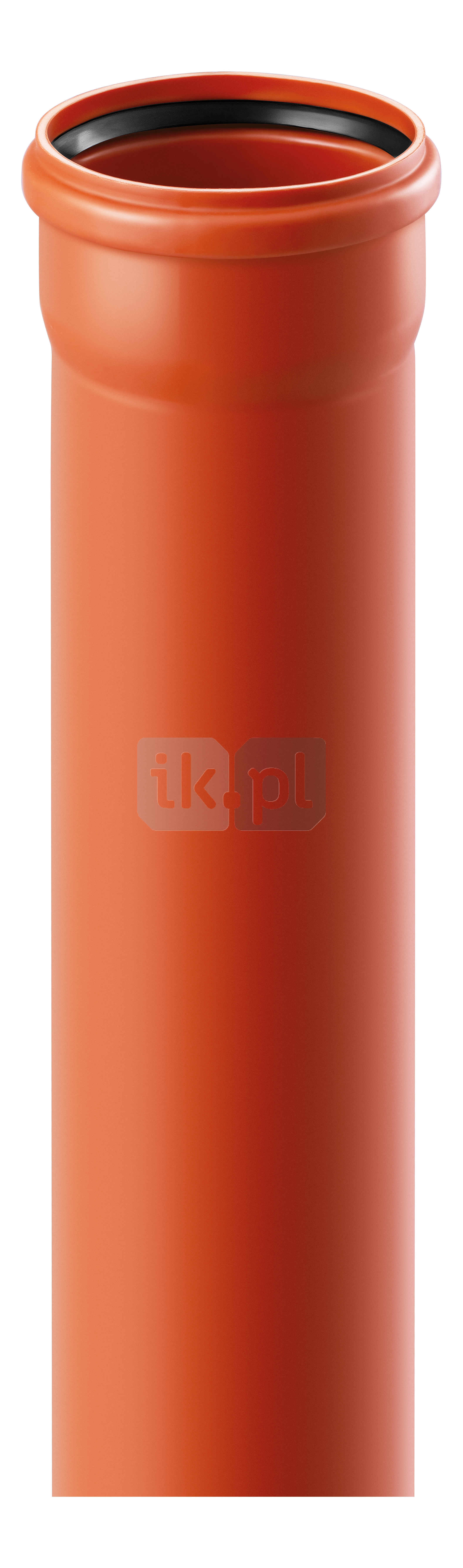Rura kanalizacyjna zewnętrzna pvc-u MAGNAPLAST KGEM 160 x 500 x 4.7 z kielichem pomarańczowa, klasa C - SN 8