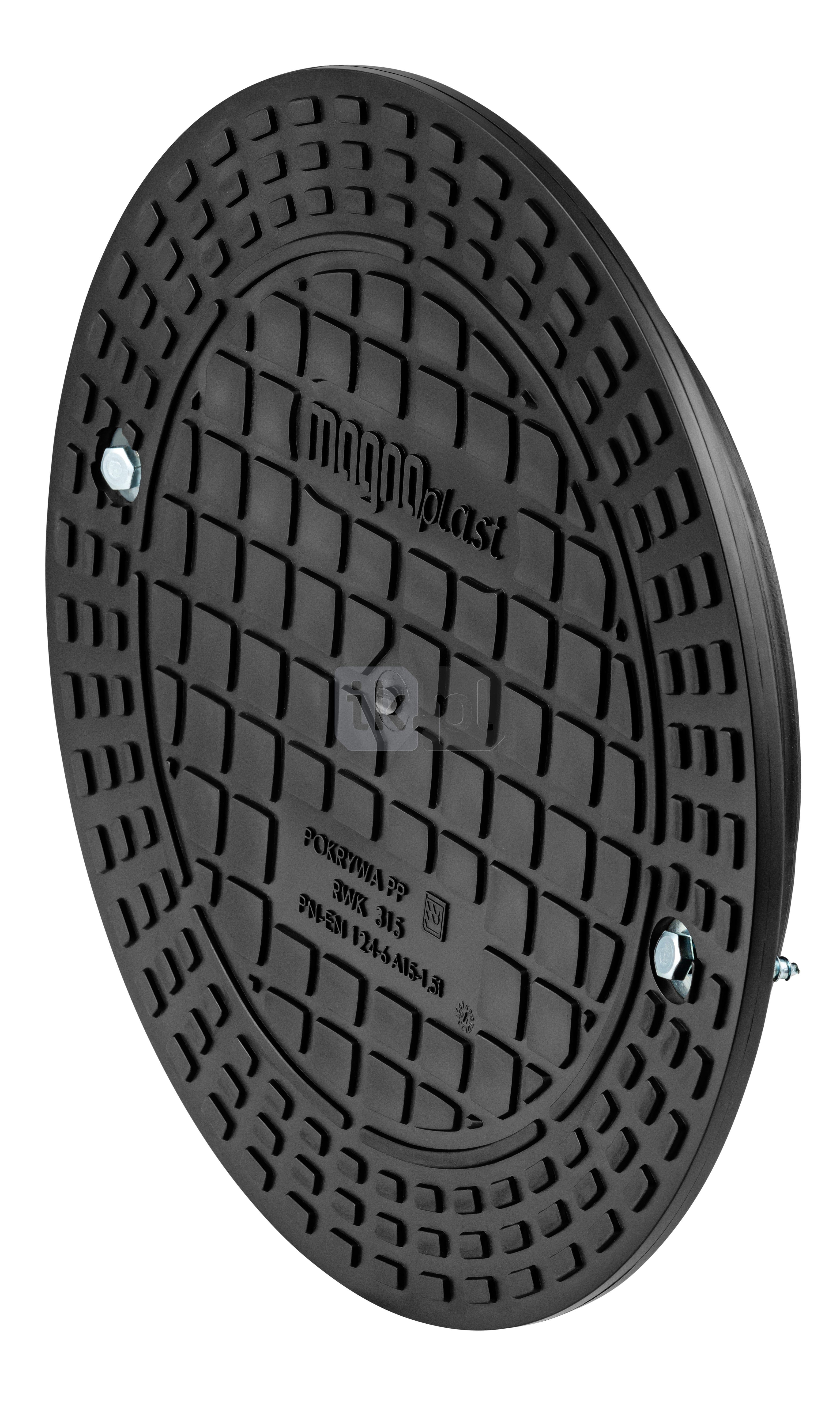 Pokrywa MAGNAPLAST typ 315 PP/żeliwo 360 mm x 39 mm, otwór 297 mm