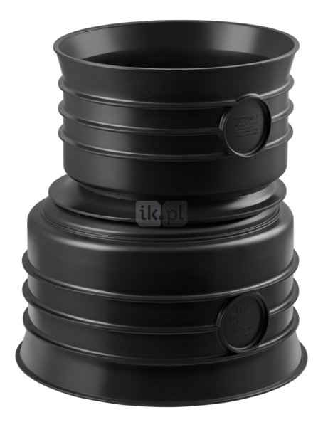 Złącze MAGNAPLAST MAGNACOR MCR redukcja, PP (czarny), DN 800 x DN 600 (ww x wz), do kanalizacji