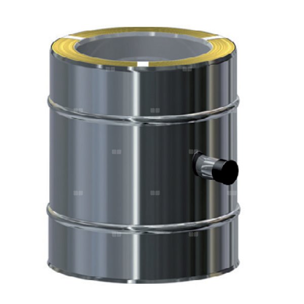 Rura z dwoma króćcami 1/2'' MK ŻARY ST RTM 500 mm, długość 250 mm