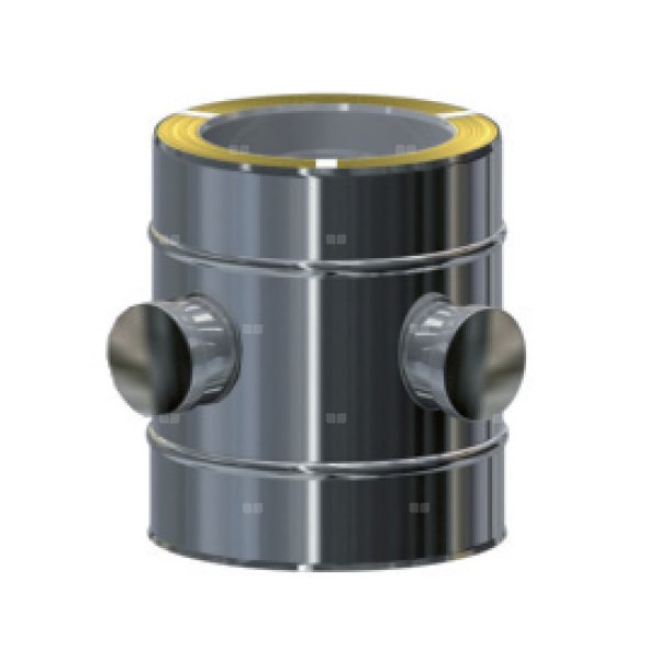 Rura zdwoma króćcami 64 x 4 MK ŻARY PR RTM 400 mm, długość 250 mm