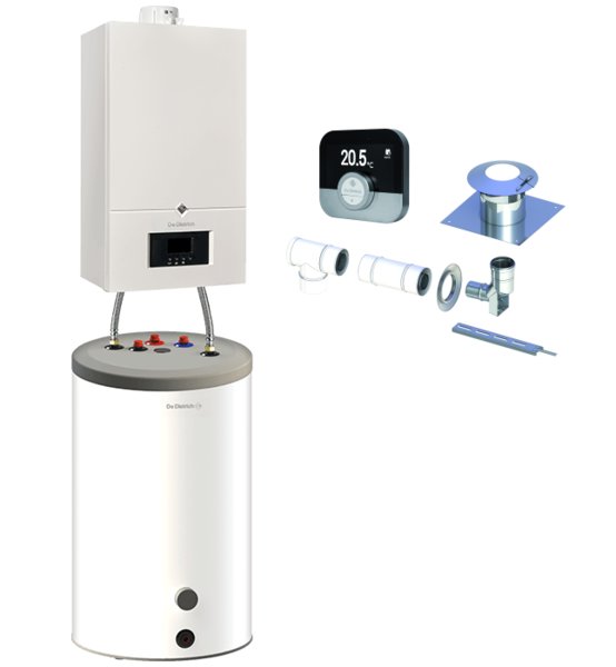 Pakiet Neodens 24 + SRNB 150 + czujnik temperatury c.w.u. + podłączenie kocioł - zasobnik + regulator SMART TC + zestaw bazowy w szacht