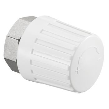 Pokrętło ręczne, białe, nakrętka złączna M 30x1,5