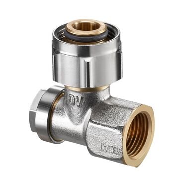 Combi 3, zawór pojedynczy, z odcięciem, kątowy (3/4NZx1/2GW)