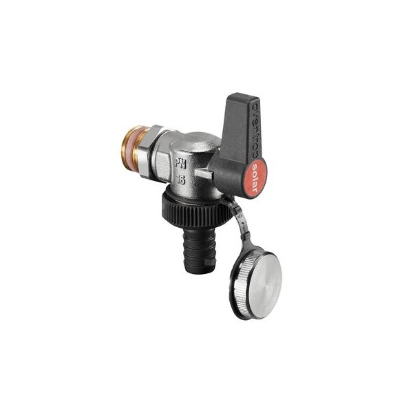 Optiflex kurek kulowy KFE, kątowy, DN 15, do instalacji solarnych