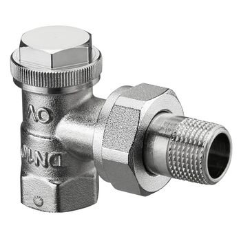 Combi 3, zawór powrotny, PN10, DN 10 - 3/8 kątowy, niklowany
