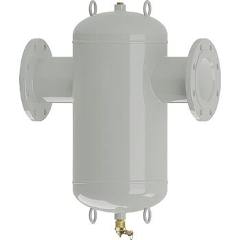 Separator OVENTROP 1124557, do C.O., do klimatyzacji, 16 bar / 110'C, DN250, z wkładem magnesowym, odmulający, z kołnierzem rewizyjnym, kolor: stal