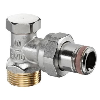 Combi 2, zawór powrotny, DN15, 3/4GZ x 1/2GZ, kątowy, niklowany