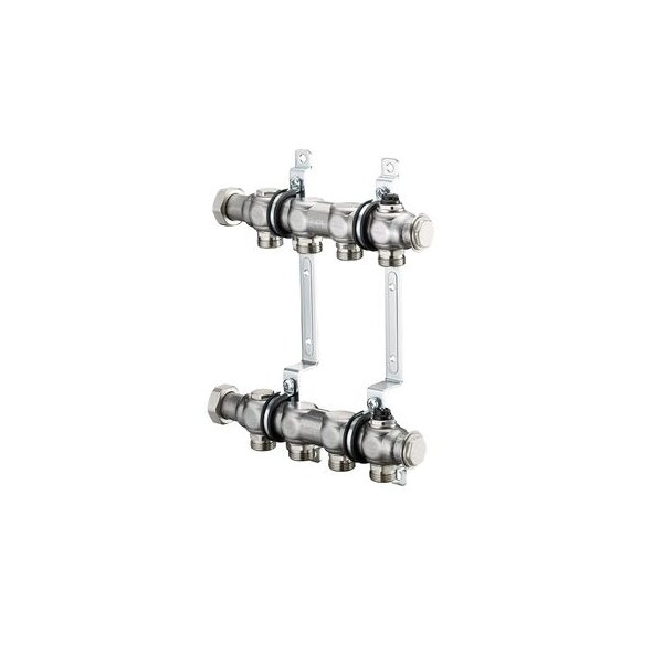 Multidis SF, 10-obiegowy rozdzielacz ze stali nierdzewnej, do obiegów grzejnikowych