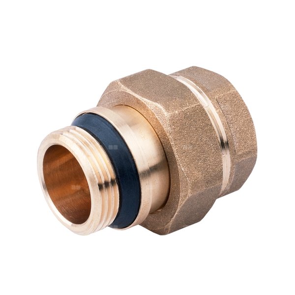 Śrubunek prosty o-ring gwint samouszczelniający PERFEXIM 1046A, mosiądz, 3/4'' (GW x GZ), PN16 bar