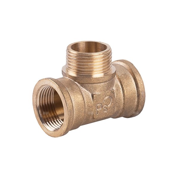 Trójnik PERFEXIM PHA-313 mosiądz (wzmocniony) 3/8'' (GW x GZ x GW), PN16 bar
