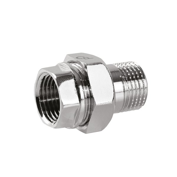 Śrubunek kątowy o-ring PERFEXIM 1048CH, mosiądz (chrom), 3/4'' (GW x GZ), PN16 bar