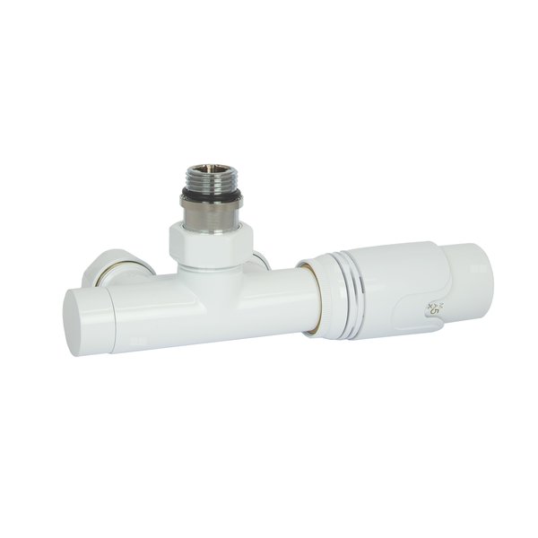 PHA-036RW Zestaw termostat. PN10 z podejściem środkowym z rurką Cu biały