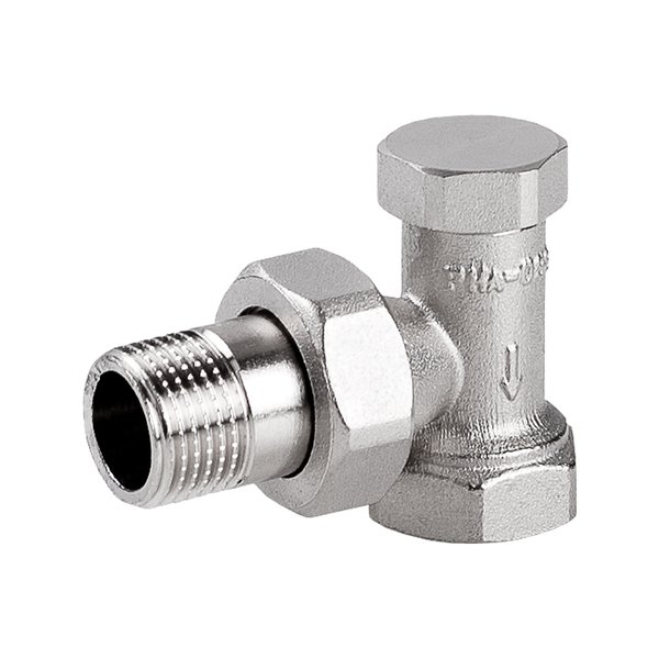 PHA-033 Zawór grzejnikowy odcinający kątowy 3/8" PN10