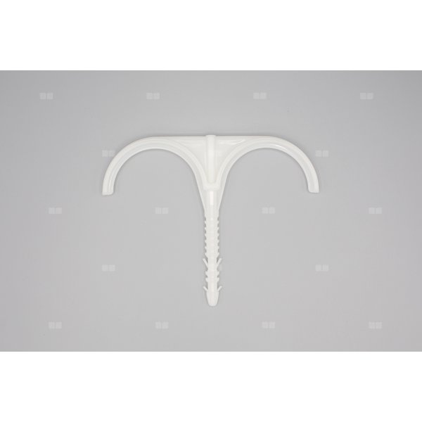 Hak podwójny do rur rekuperacyjnych o średnicy rury 75 mm