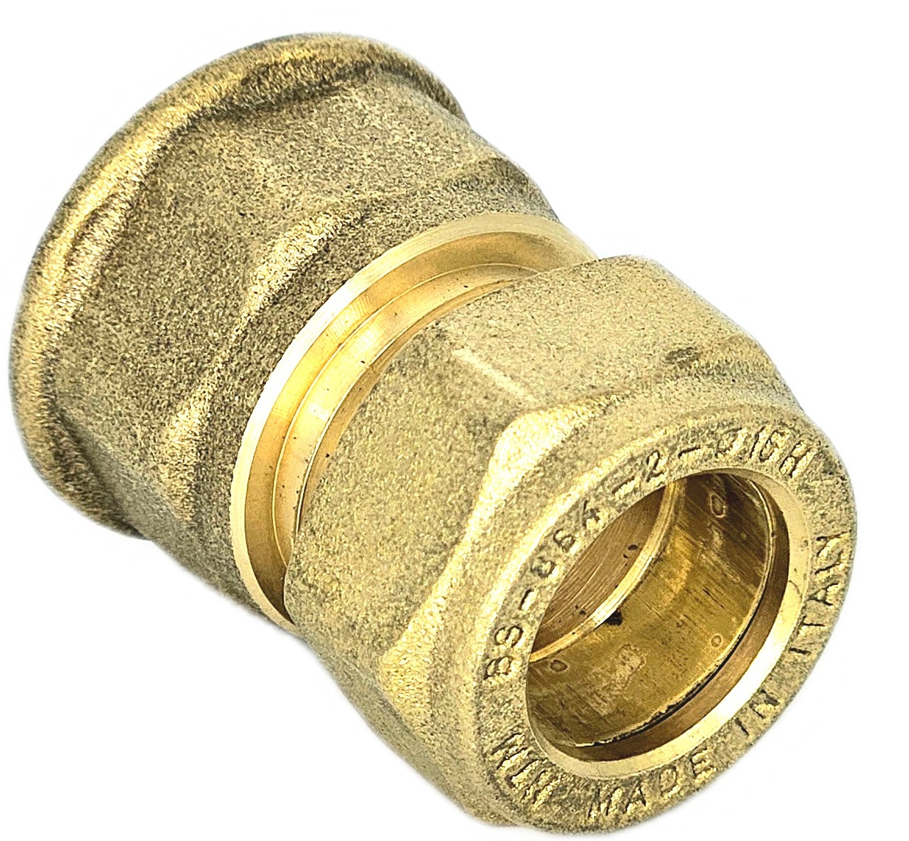 Złączka prosta skręcana QIK Do rur miedzianych, mosiądz, 3/4'' x 15 mm (GW x złącze skręcane)