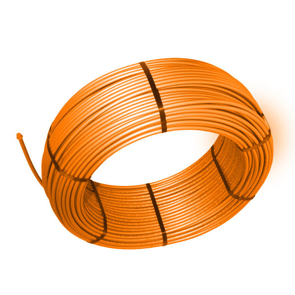 Rura PE-RT I/EVOH/PE-RT I QIK 16 mm x 2 mm kolor pomarańczowy - kręgi 600m wielowarstwowa gładka