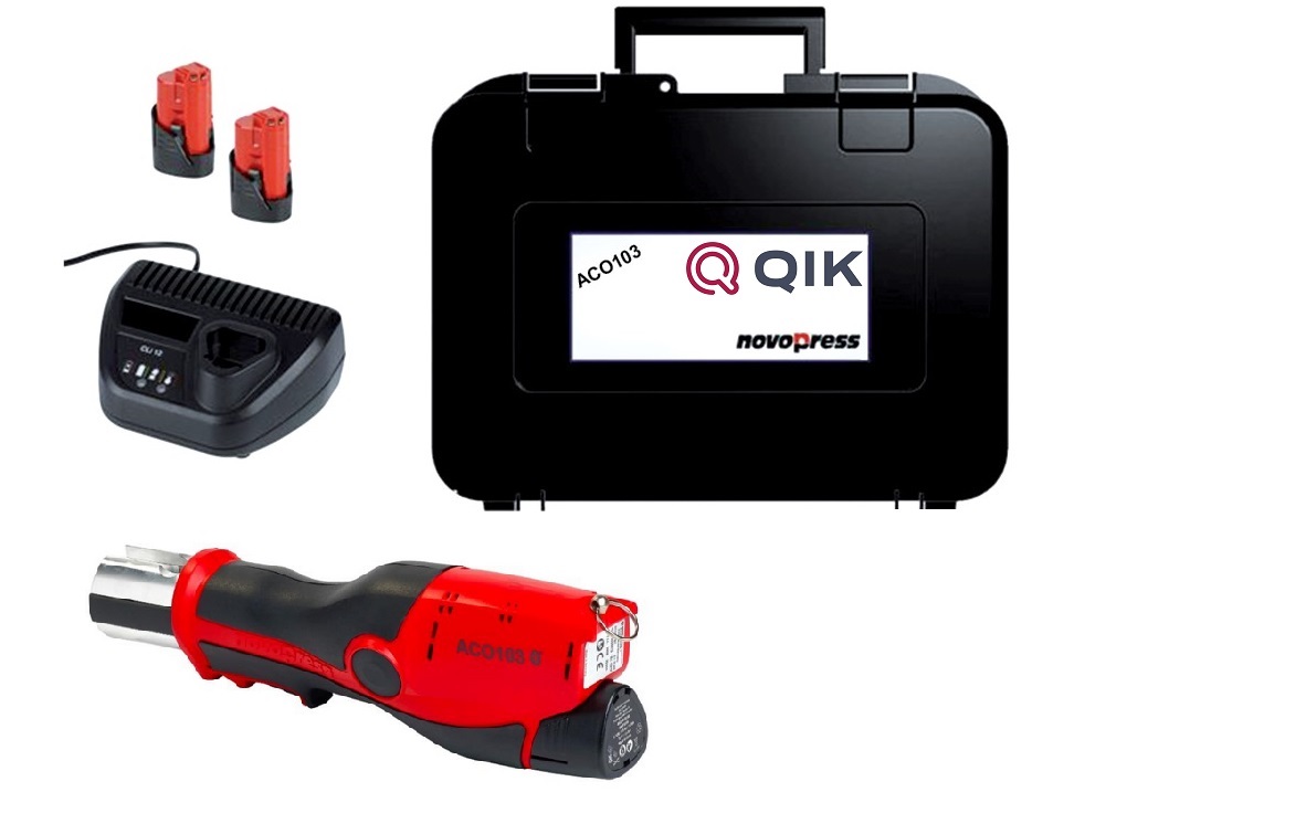 Zaciskarka Aku QIK-Novopress ACO 103 BT + dodatkowy akumulator