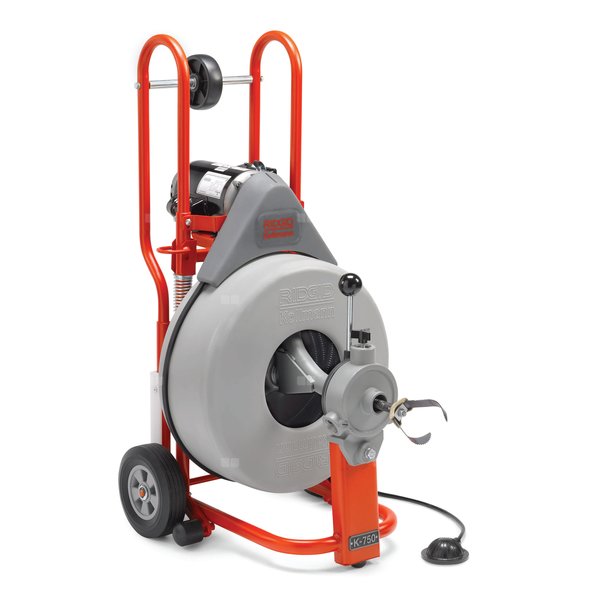 Maszyna bębnowa K-750 z C-100 do czyszczenia odpływów o średnicy 3" - 8" (75 - 200 mm)
