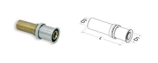 Zacisk przejściowy RG 16 mm x fi 15 mm