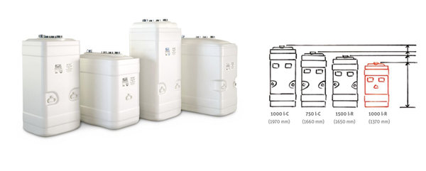 Zbiornik dwuścienny 1500 l KWT - R