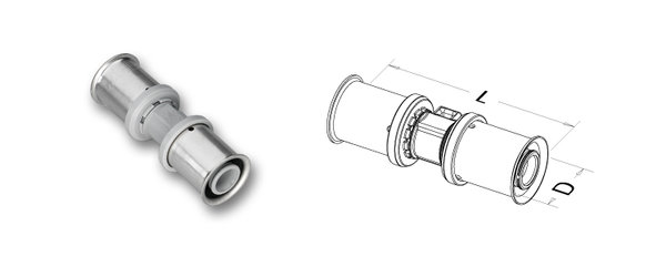 PPSU-Złączka prosta 14 x 14 mm