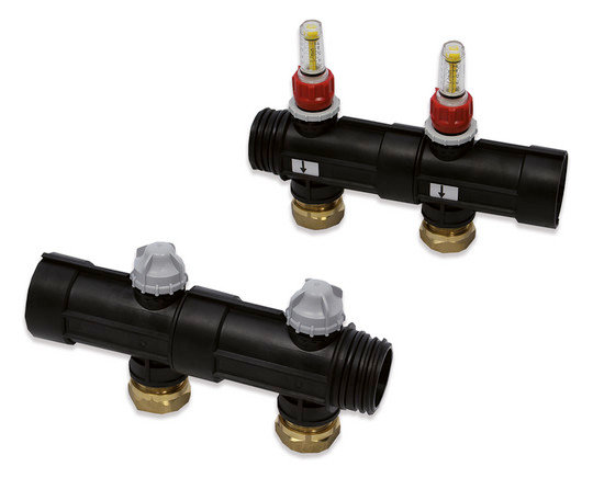 Rozdzielacz modułowy 1 ½” do instalacji grzewczych przemysłowych Φ 25 mm 6