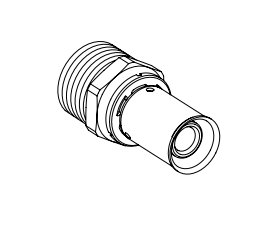 Nypel przejściowy 14 mm x 3/4"GZ